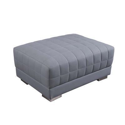 Calgary 4-Seater Fabric Sofa with Stool - Grey - With 5-Year Warranty